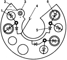 Выпрямительный блок генератора Газели